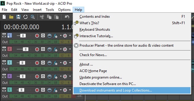 transfer musescore to acid pro 8